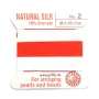 Silk bead cord 0.45mm coral x 2m