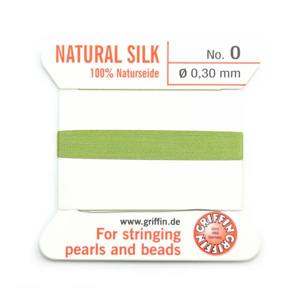 Fil du soie 0.3mm vert jade x 2m