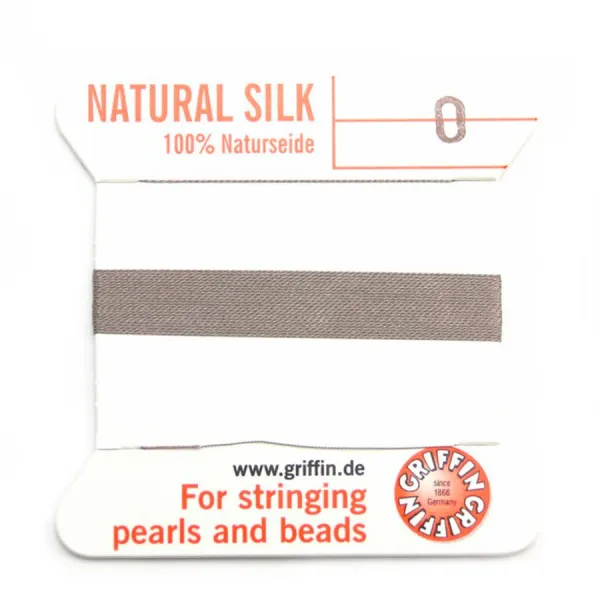 Fil du soie 0.3mm gris x 2m