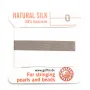 Silk bead cord 0.3mm gray x 2m