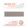Fil du soie 0.45mm gris x 2m