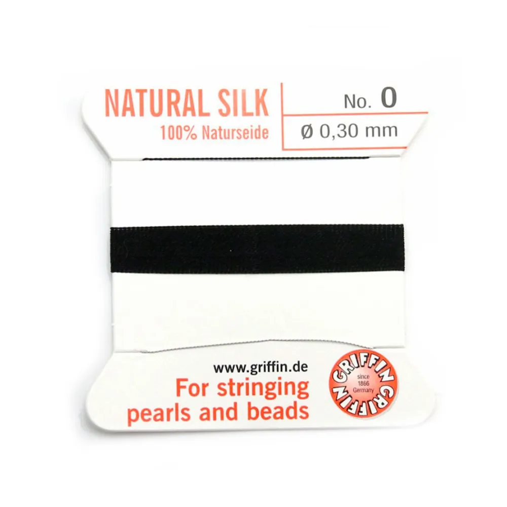 Fil du soie 0.3mm noir x 2m