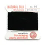 Fil du soie 1.02mm noir x 2m