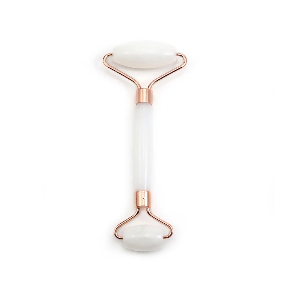 Rouleau masseur en pierre de Jade blanc x 1pc