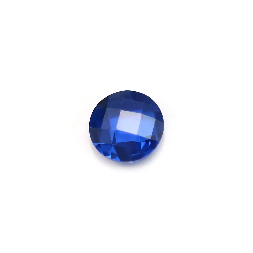925 sterling silver oval spacer set with a blue cz 9.5x17.5mm x 1pc