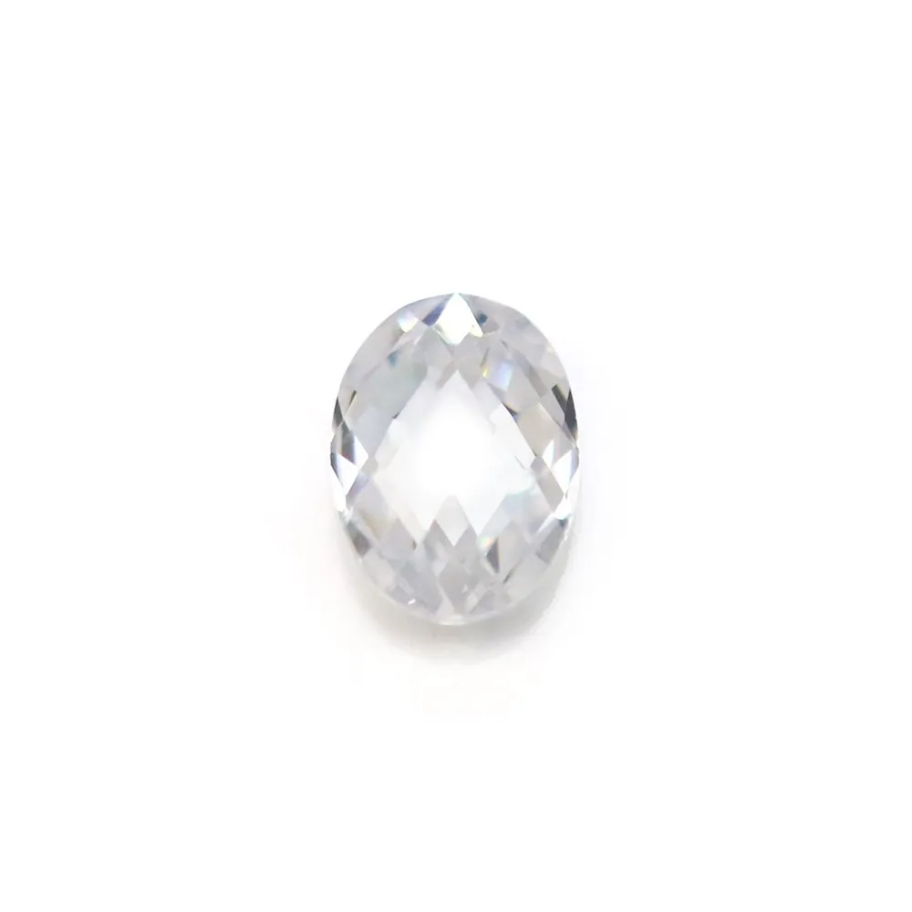 925 sterling silver oval spacer set with a blue cz 9.5x17.5mm x 1pc