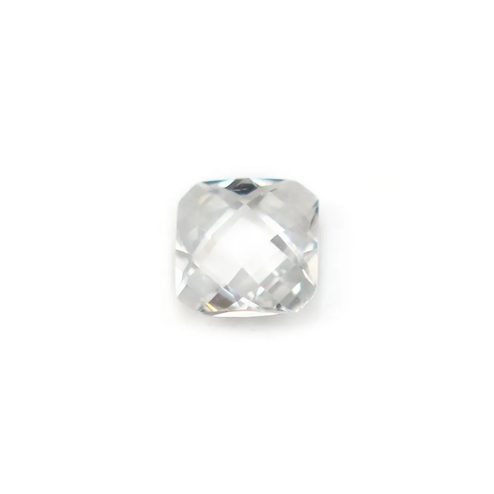 Zirconium transparent carré 8mm x 1pc 