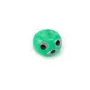 Pandora verre menthe à l'eau & rose dragée & noir 14mm x 1pc