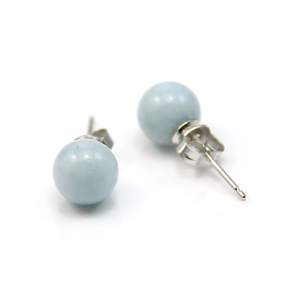 Boucle d'oreill argent 925 oeil de tigre 12mm x 2pcs