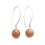 Boucles d'oreille en argent 925, avec des pierres de soleil ronde, mesurant 12mm x 2pcs