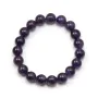 Bracelet Amethyst Round Ball 10 MM