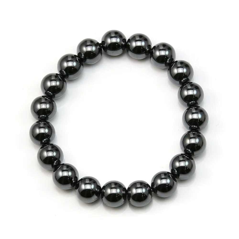 Bracelet Hematite boule rond 10mm