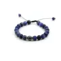 Bracelet de sodalite matte & perle de culture de tahiti x 1pc