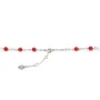 Colliers en cornaline chaine argent 925 x 1pc
