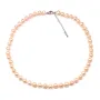 Collier simple Perle D'eau Douce saumon 8-9mm