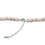 Collier simple Perle D'eau Douce mauve 8-9mm