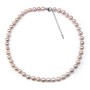 Simple Necklace purple  Pearl Freshwater 8-9mm
