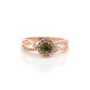 Bague tourmaline en argent 925 rhodié x 1pc