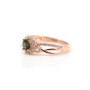 Bague tourmaline en argent 925 rhodié x 1pc