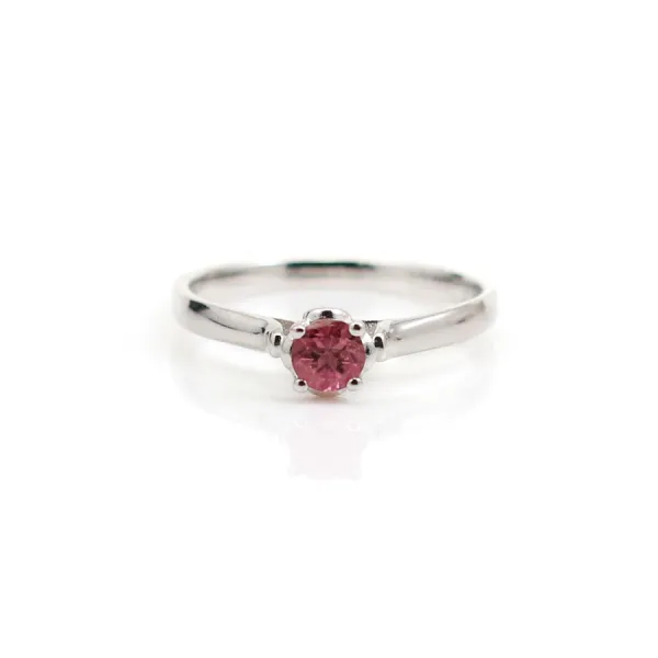 Bague tourmaline en argent 925 rhodié x 1pc