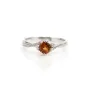Bague tourmaline rouge en argent 925 rhodié x 1pc