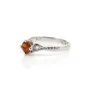 Bague tourmaline rouge en argent 925 rhodié x 1pc