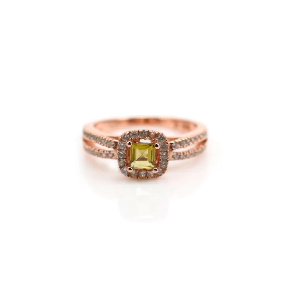 Bague tourmaline en argent 925 rhodié x 1pc