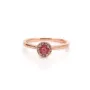Bague tourmaline en argent 925 rhodié x 1pc