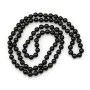 Sautoir en agate noire, de forme ronde, mesurant 8mm x 80cm, x 1pc
