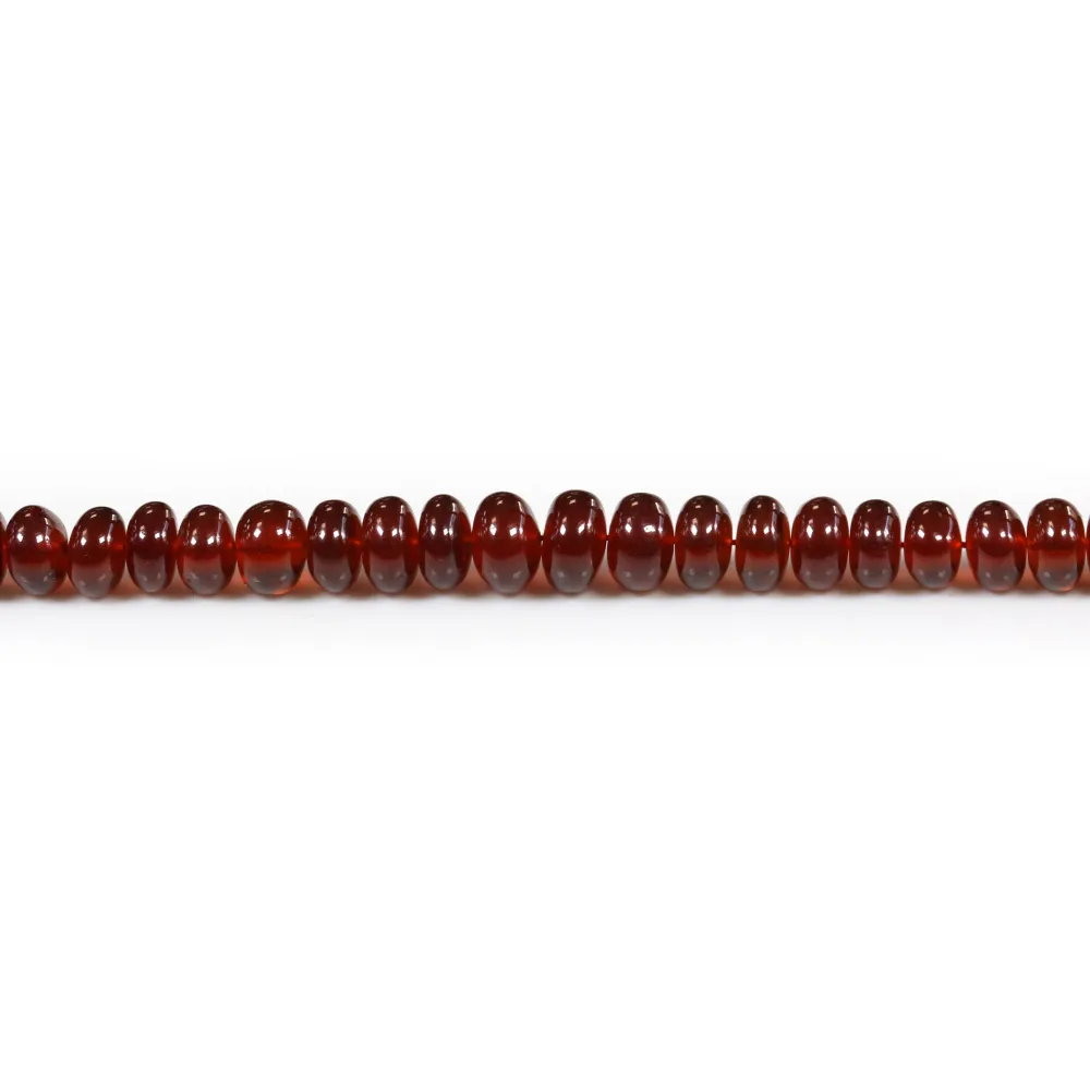 Grenat, en forme de rondelle de taille dégradée x 43cm