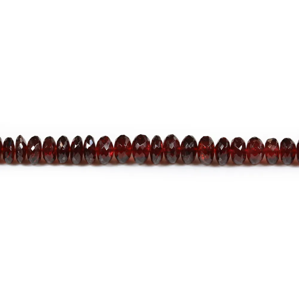 Grenat, en forme de rondelle de taille dégradée x 41cm
