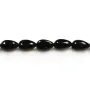 Onyx, goutte plate, 6x9mm x 40cm