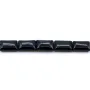 Agate in black color, in shape of a rectangle, 8 * 12mm x 10pcs