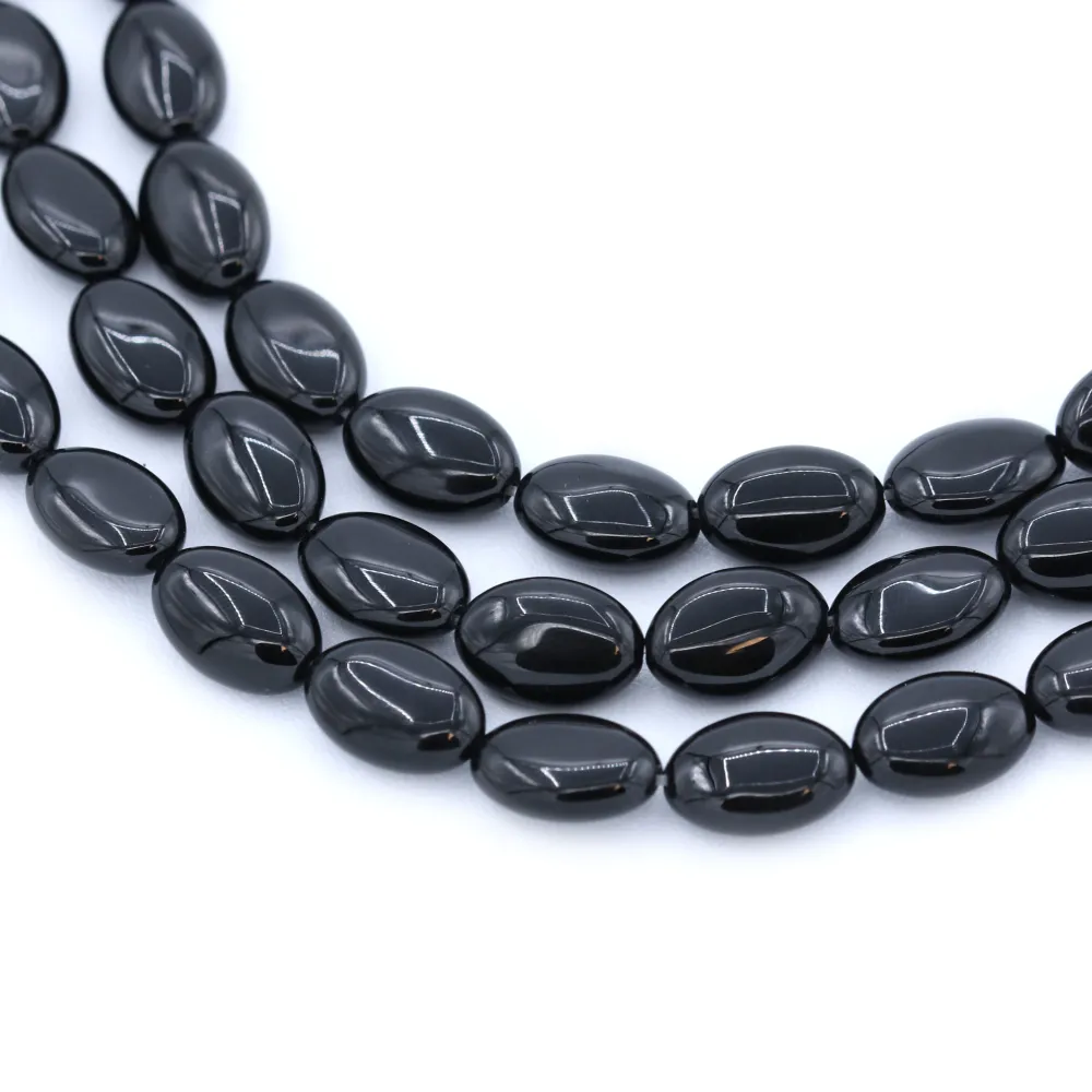 Black Agate oval 8x12mm 