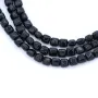 Agate noire de forme carré 6mm x 39cm