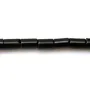 Onyx black, tube, 2.5x4mm x 40cm