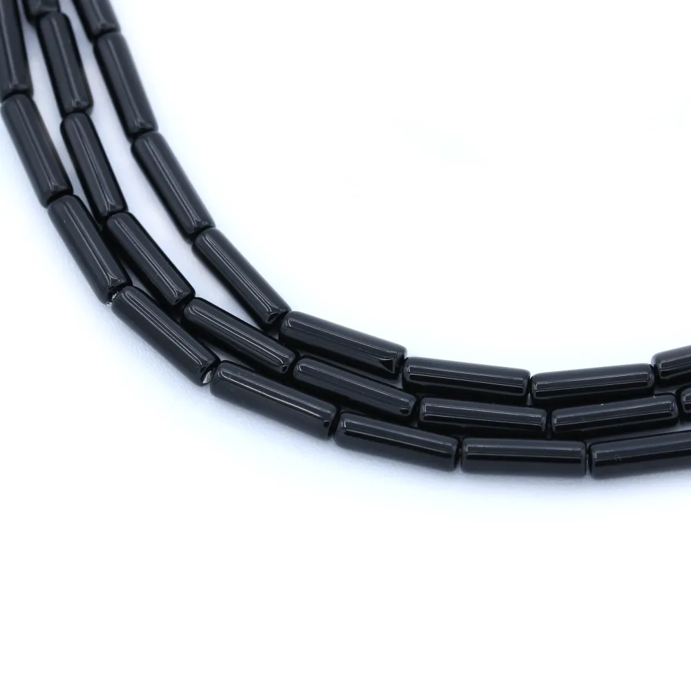 Onyx noir, tube 4x13mm x 40cm