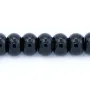 Onyx noir, rondelle, 4x6mm x 40cm