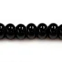 Agate noire rondelle 5x8mm x 10 pcs