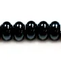 Onyx noir, rondelle, 6x10mm x 40cm
