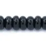 Agate noire rondelle 2x4mm x 12 pcs