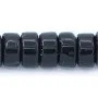 Agate noire, en forme de Heishi 2x4mm x 40cm