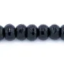 Agate Noire Rondelle Facette 4X6mm