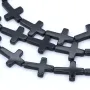 Onyx black, cross, 18x25mm x 40cm