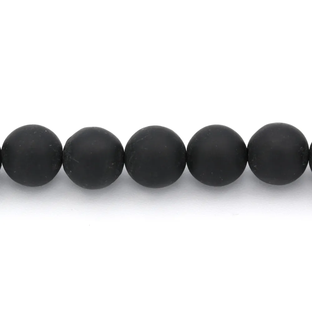 Pierre Noire Matte Ronde 14mm