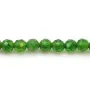 Tsavorite green, in the shape of a faceted round 3.5-4mm x 39cm