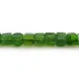 Tsavorite en forme de cube facette 2mm x 40cm
