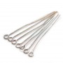 Clou en métal, avec une tête en anneau ouvert, 0.4 * 40mm x 200pcs