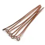 Clou en métal, avec une tête en anneau ouvert, 0.5x50mm x 200pcs