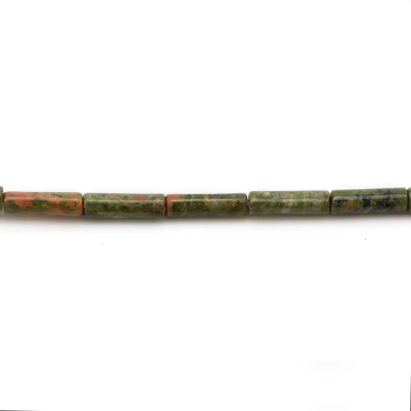 Jaspe unakite ronde 14mm x 40cm